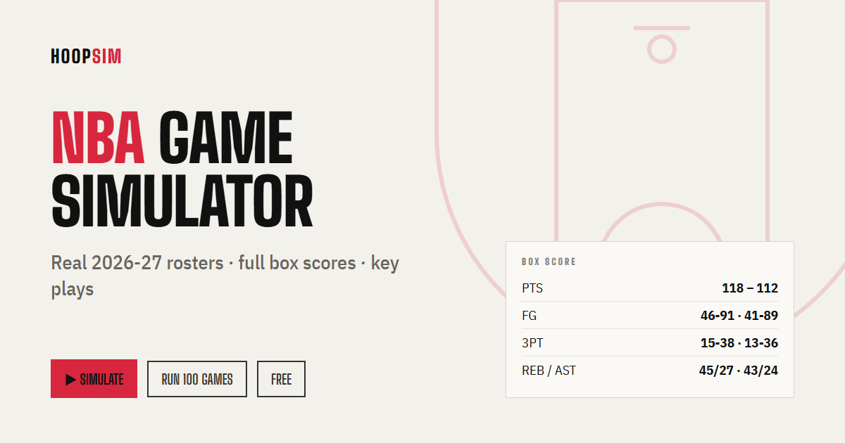 NBA Game Simulator