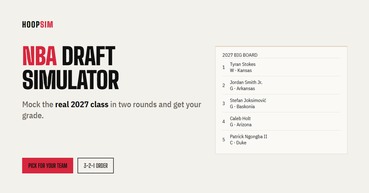 NBA Draft Simulator